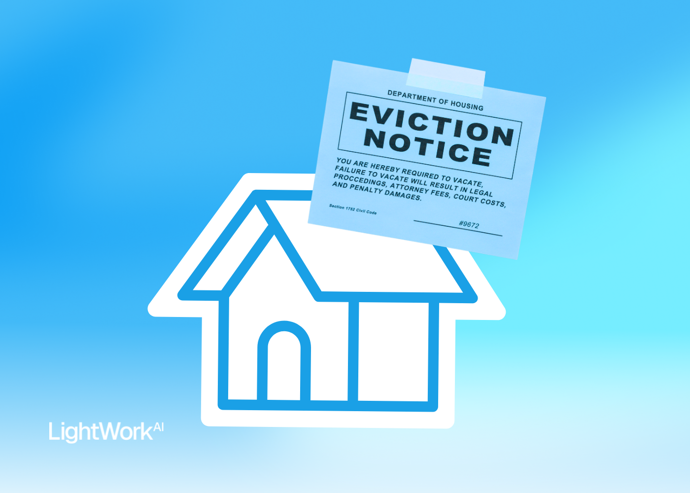 feature image with a house icon and eviction notice sign