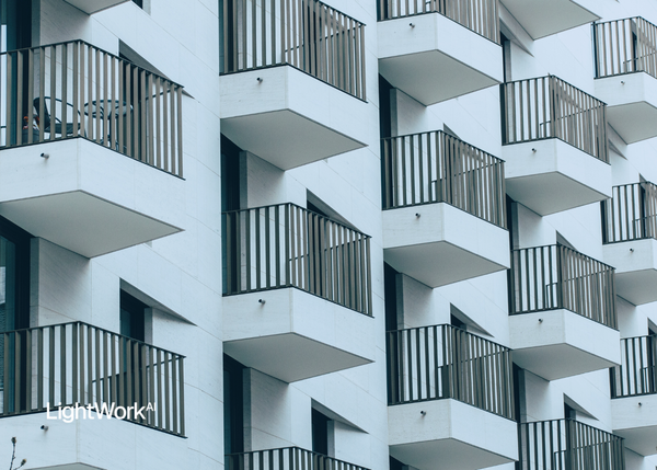 Picture of apartment balconies 